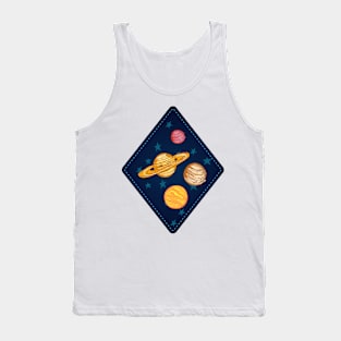 Cute Space Stamp Tank Top